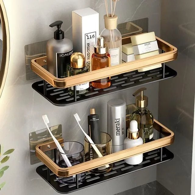 Aluminium Corner Bathroom Shelf