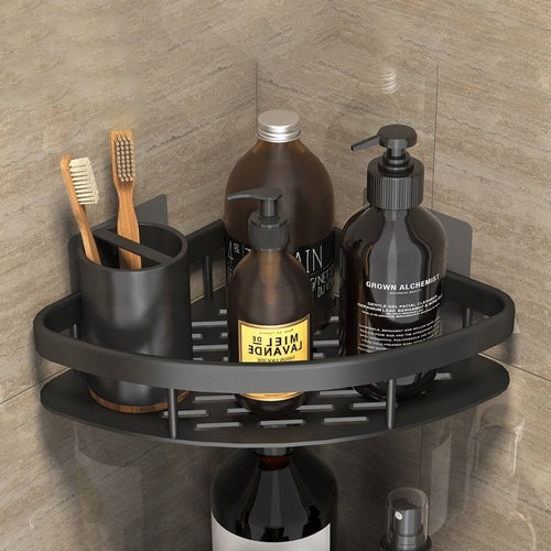 Aluminium Corner Bathroom Shelf