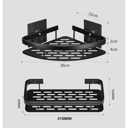 Aluminium Corner Bathroom Shelf