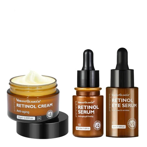 Complete Anti-Ageing Retinol Kit – Facial Cream, Facial Serum, and Eye Serum