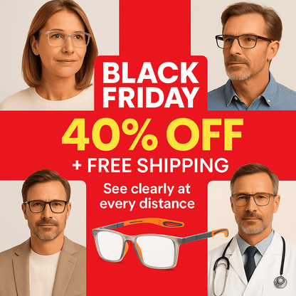 ✨LAST DAY SALE 40% OFF✨ VisionSync Multifocal Glasses + Gift [Adaptive Technology]