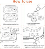 How to use the ultrasonic contact lens cleaner