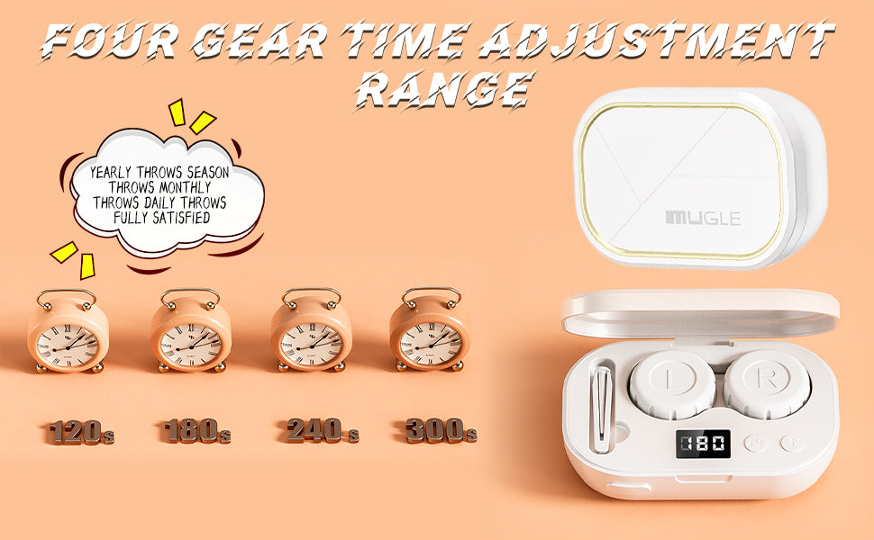 Four timed ultrasonic cleaning modes