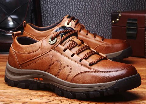 Men's Orthopaedic Leather Trainers